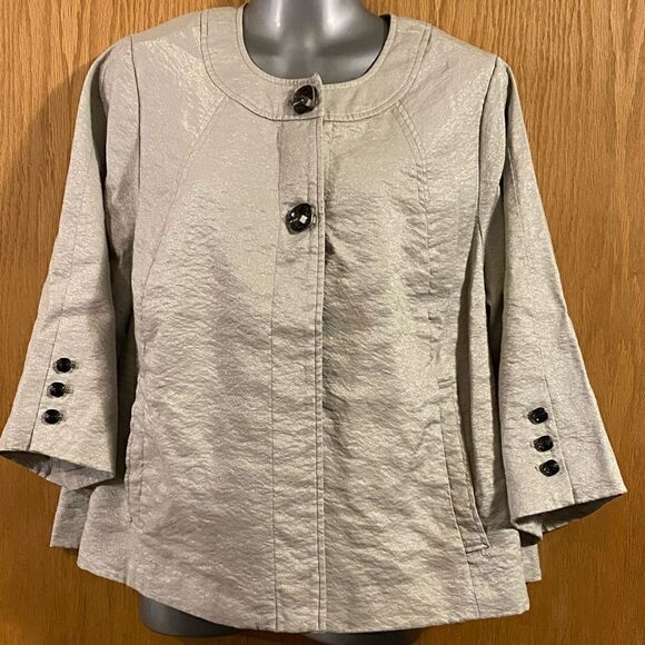 Laura Ashley 3/4 Sleeve Dress Coat, size 1X. (S98) - Picture 1 of 7